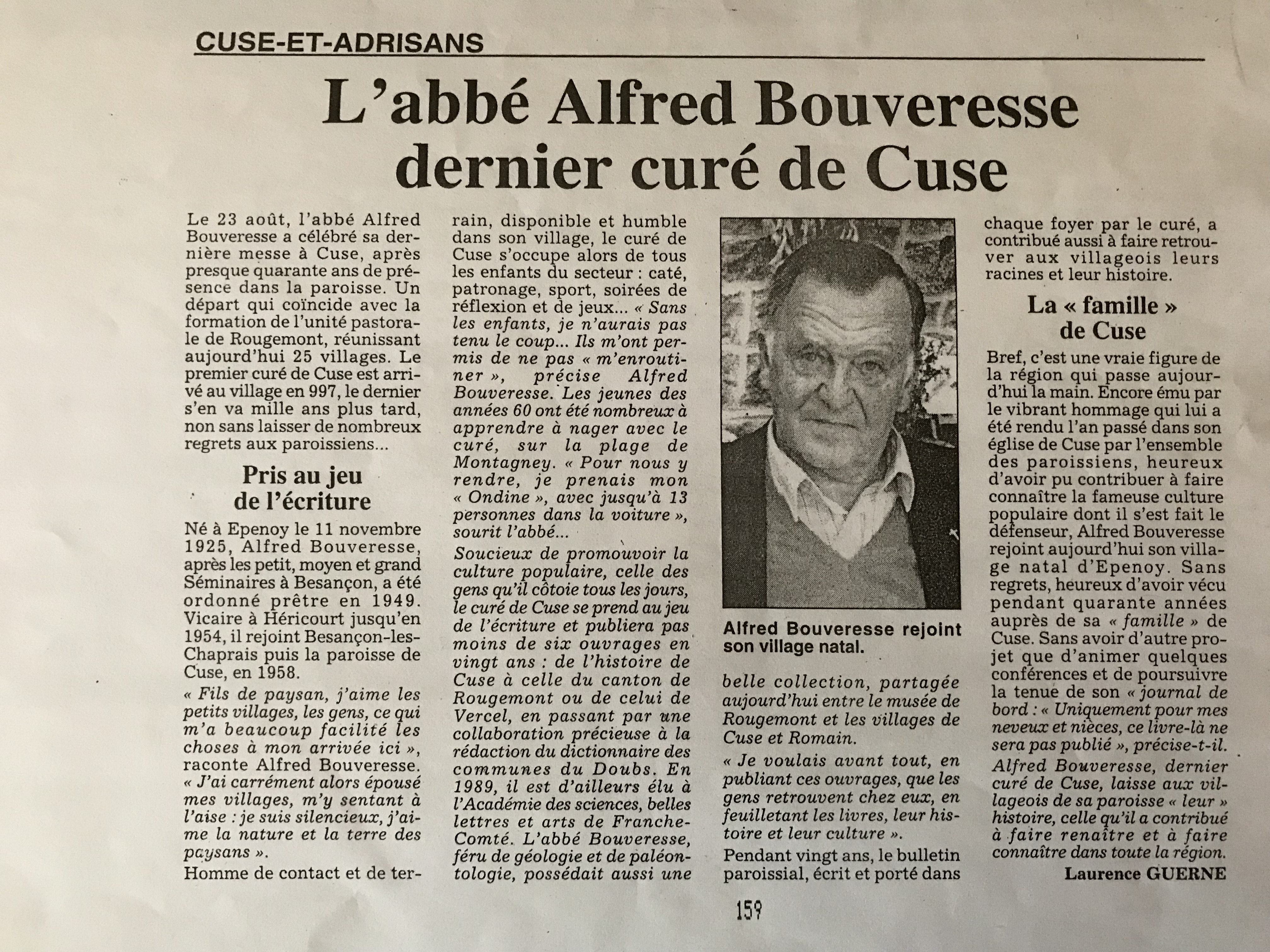 L'abbé Alfred Bouveresse